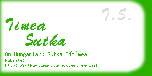 timea sutka business card